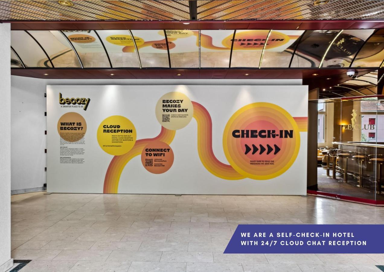 Becozy Au Parc Retro Edition Self-Check-In Rooms & Studios Freiburg im Üechtland Exterior foto